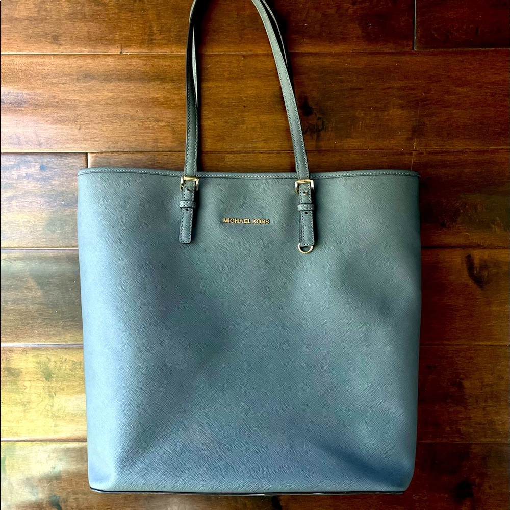 Michael Kors Saffiano Leather 3-Compartment Tote Bag